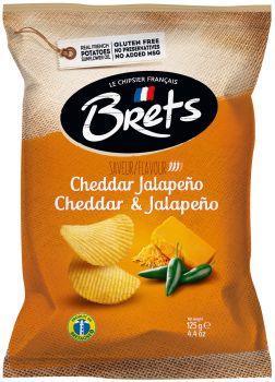 Chips Cheddar Jalapeño Brets 125g